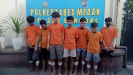 7 Kawanan Begal yang Kerap Beraksi di Sunggal Akhirnya Ditangkap dan Dilumpuhkan