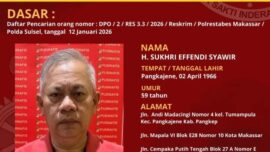 Pengusaha di Makassar Jadi DPO Kasus Korupsi Kredit Fiktif Rp 84 Miliar